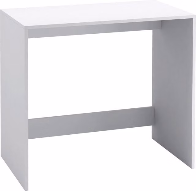 EONLION Modern Compact Computer Desk in White