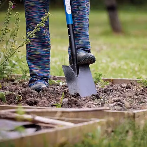 Silverline Steel Garden Digging Fork and Spade Set in Blue – 2