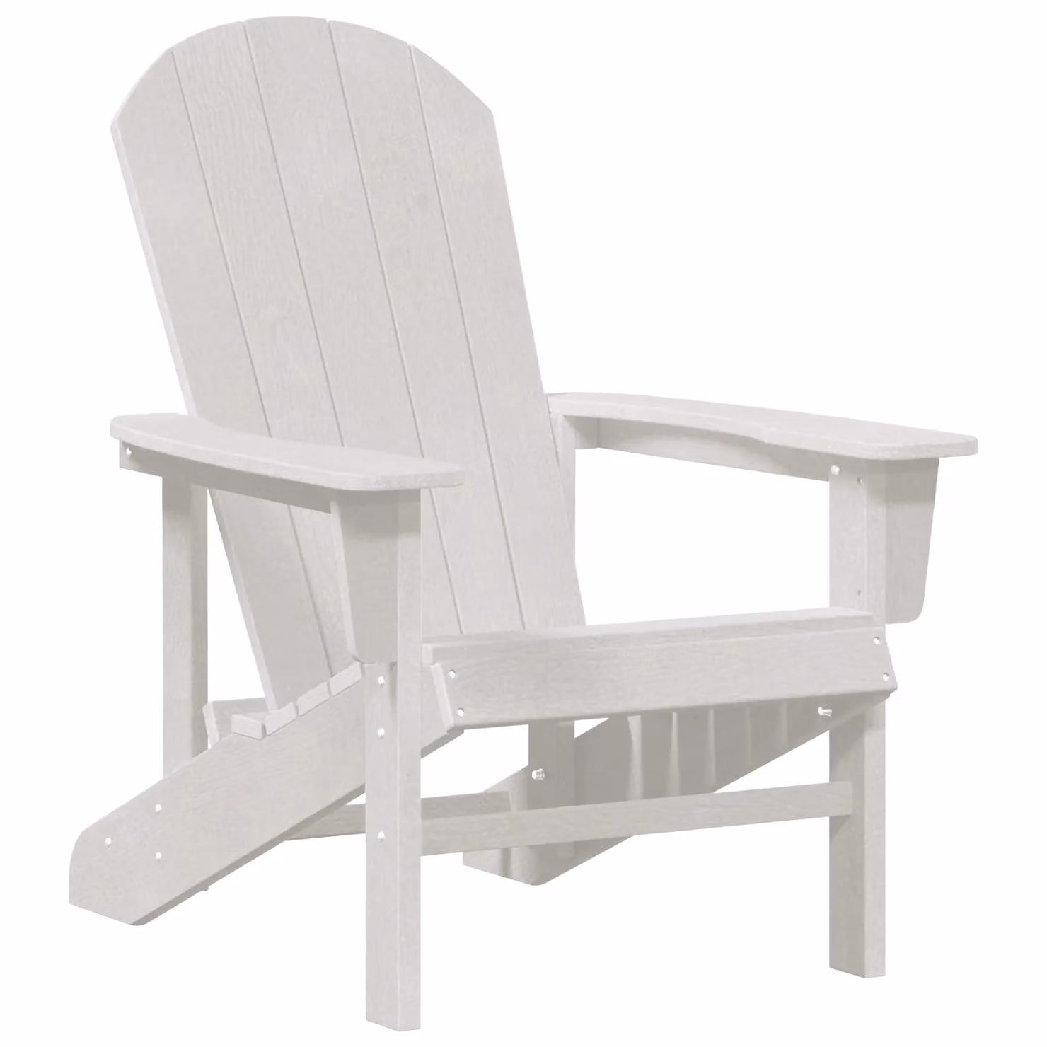 Berkfield Home Adirondack Chair in White, W/D/H: 74 x 82 x 91 cm – 2
