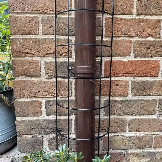SPETLEK Set of 2 Black Metal Semi Circle Garden Trellis Plant Supports, Height: 100 cm