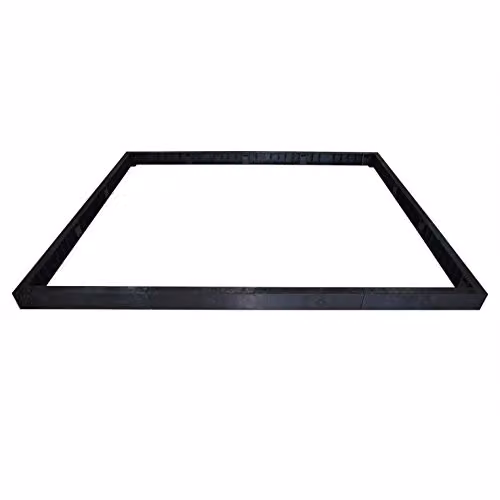 Palram Canopia Greenhouse Base Kit in Black, W: 258 cm, D: 258 cm, H: 12.5 cm