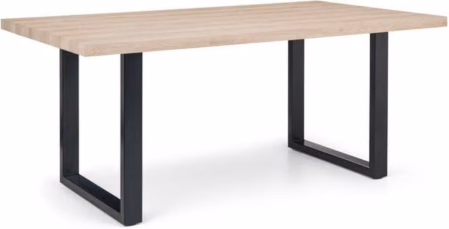 Cheshire Bexford Industrial Rectangular Dining Table in Black and Multicolour, W: 180 cm, D: 100 cm, H: 76 cm – 1
