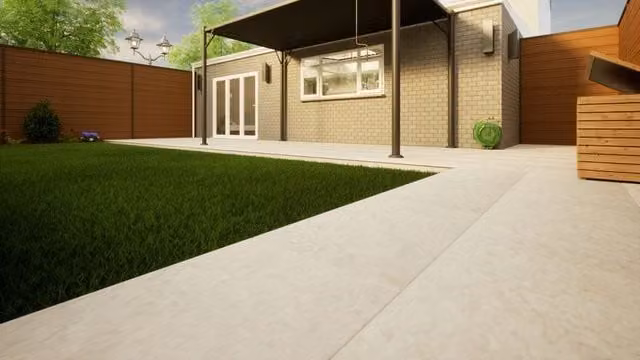 PBSL Group Astor Grey Porcelain Paving, Pack of 2, W: 900 mm, D: 600 mm, H: 20 mm