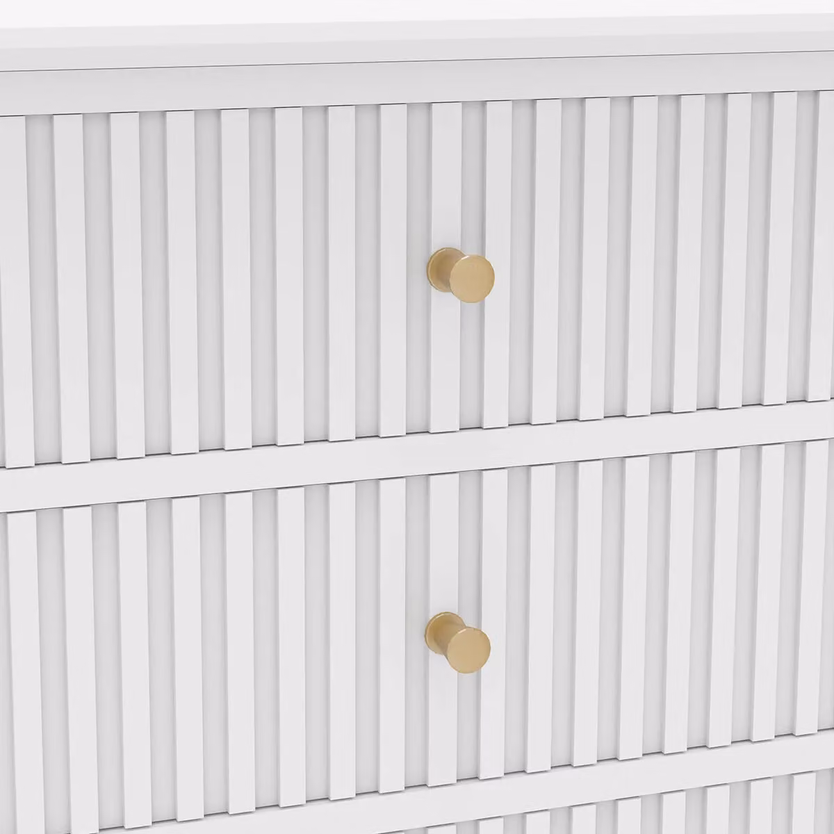 Melody Maison Pair of Large 3 Drawer Bedside Tables in White – 2