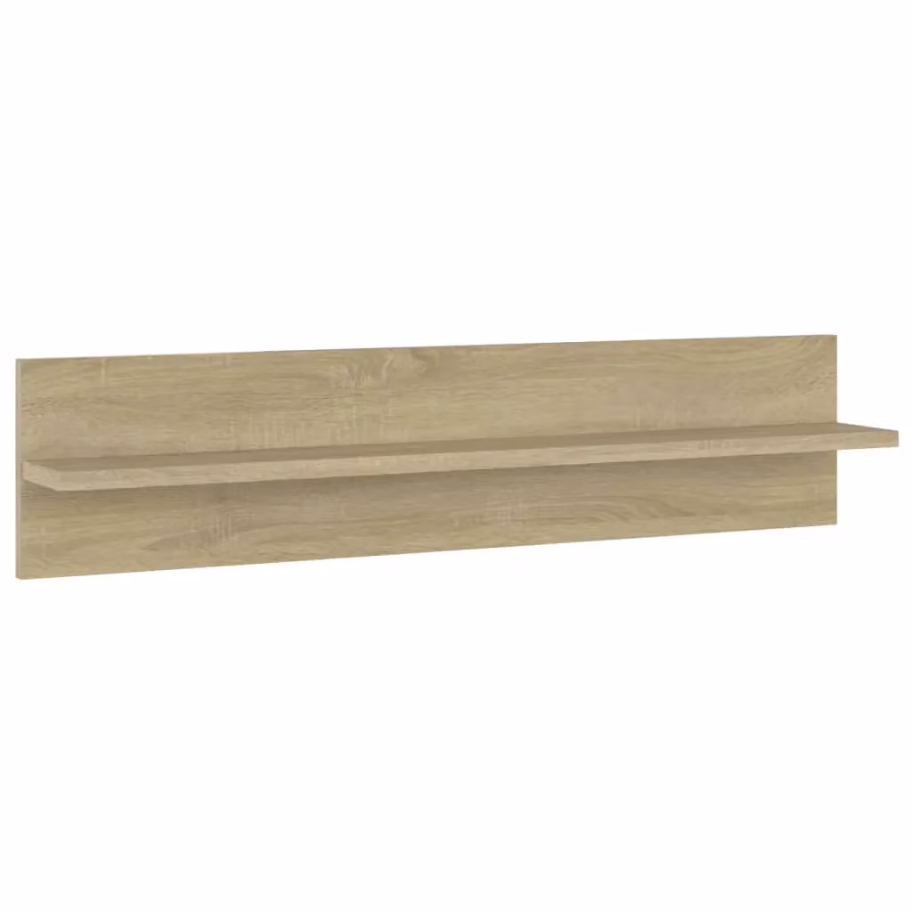 Berkfield Home Wall Shelf Set of 2, Sonoma Oak Brown, W: 80 cm, D: 11.5 cm, H: 18 cm – 3