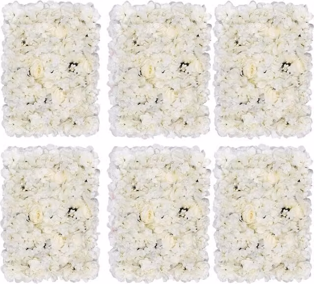 Trimming Shop White Artificial Floral Wall Panels with Berries