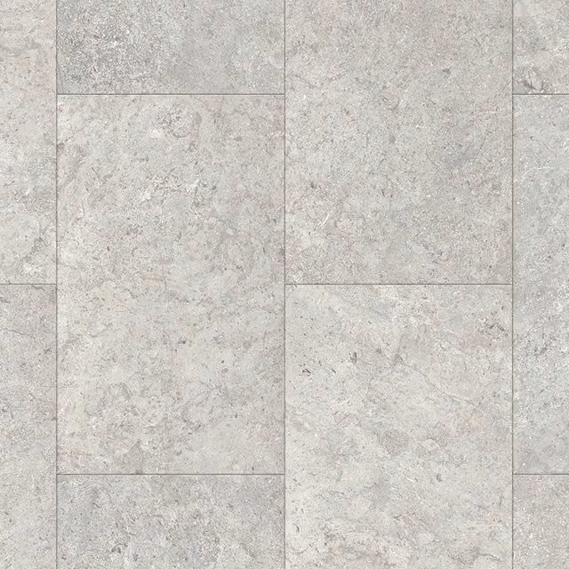 Elevated Vinyl Flooring Grey Stone Tile Effect Non Slip Vinyl Flooring Sheet W: 200 cm, L: 600 cm