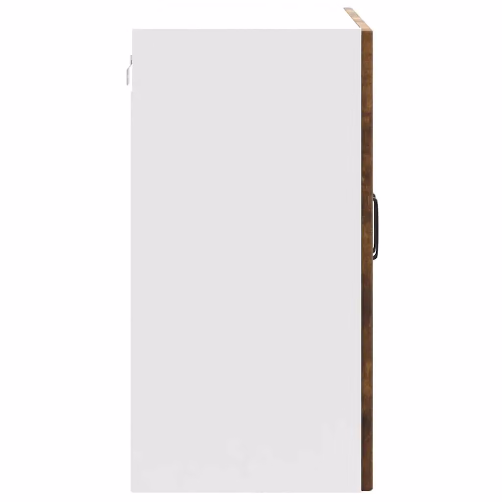 Berkfield Home Lucca Kitchen Wall Cabinet in Smoked Oak Brown with Glass Doors – 5