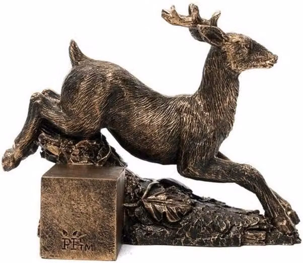 Jardinopia Leaping Stag Plant Pot Feet, Bronze, Set of 3, W: 5 cm, D: 3.5 cm, H: 7 cm – 5