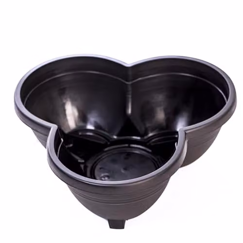 Garden Gear 4 Tier Vertical Stacking Planter Tower Modular Column Plant Pots in Black – 4