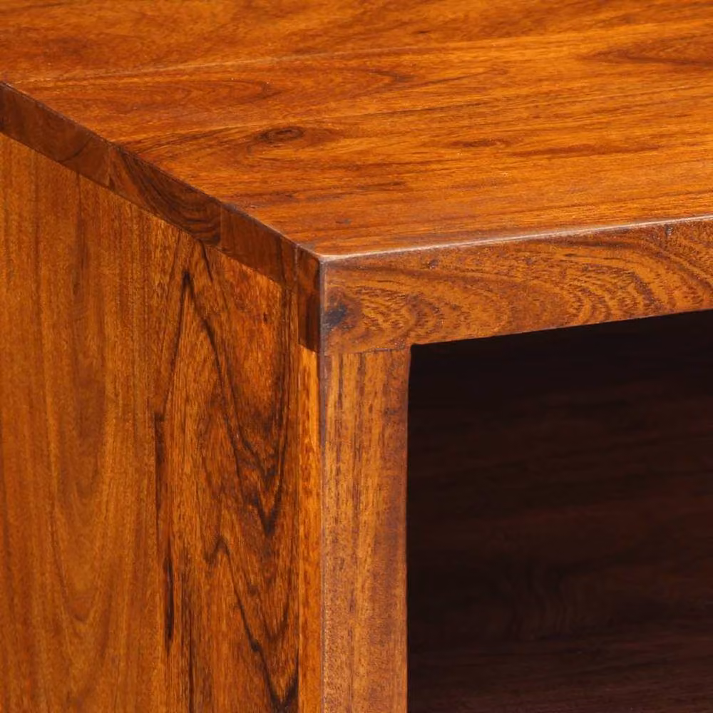 Berkfield Home Acacia Wood Coffee Table in Brown, W/D/H: 90 x 50 x 40 cm – 3