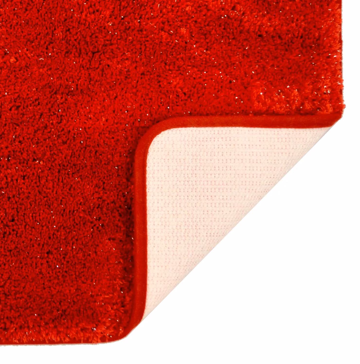 Allure Bath Fashions Bling Microfibre Non-Slip Sparkly Bath Mat in Red, W: 50 cm, D: 80 cm – 2
