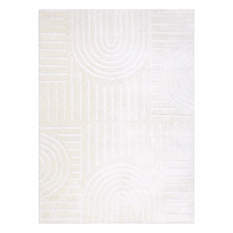 RugsX Mode Geometric Scandinavian Rug in Yellow, W/D: 200 x 290 cm