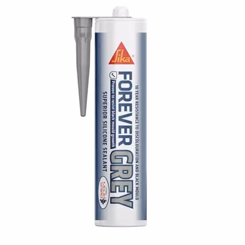 Sika Waterproof Silicone Sealant, Grey, 310ml – 1