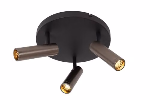 Lucide Netlighting Grado Ceiling Spotlight, Grey, Diameter: 25 cm, 3xGU10