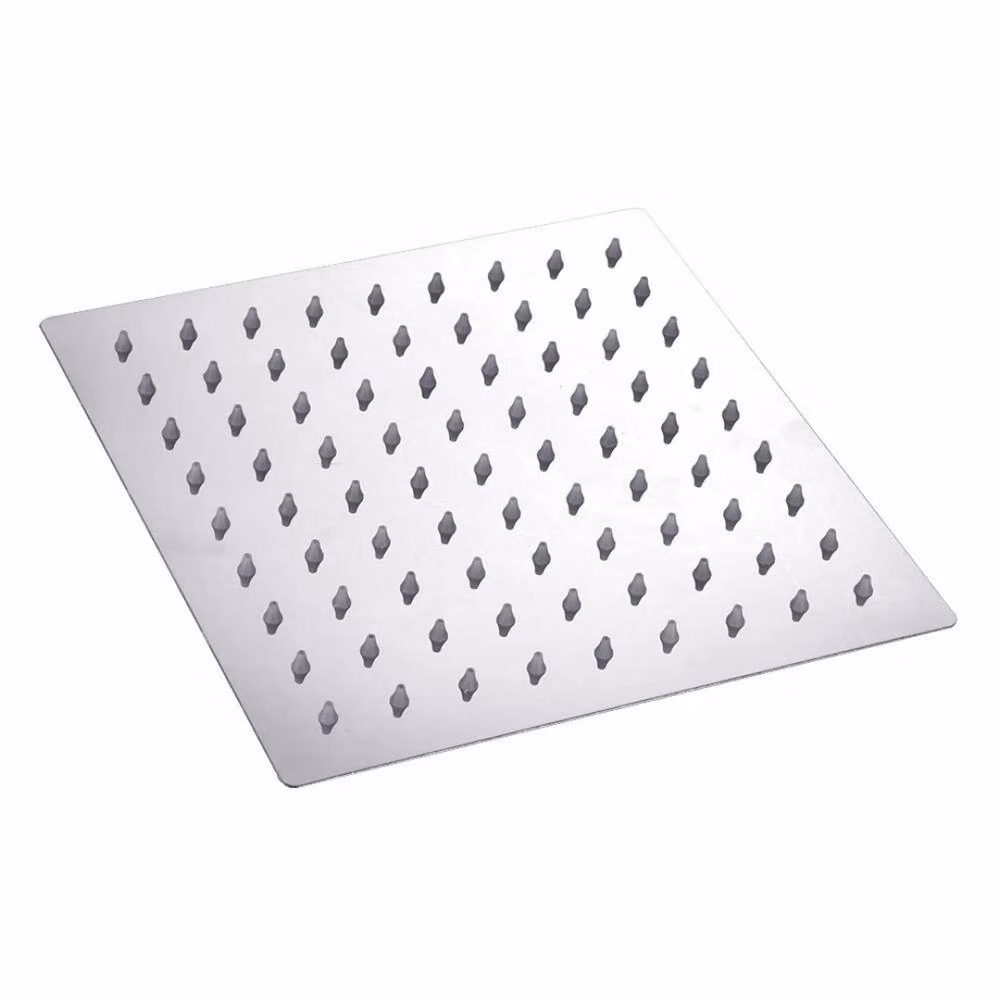 Kelvenix Square Chrome Rainfall Overhead Shower Head in Silver, Diameter: 30 cm – 4