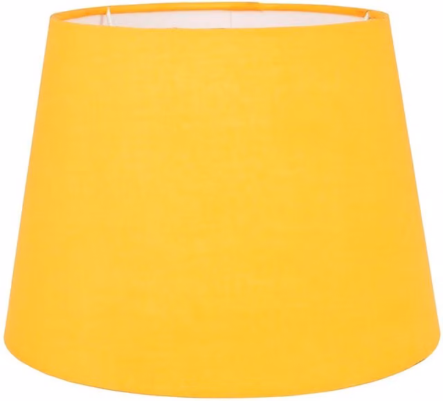 ValueLights Aspen Small Yellow Fabric Cone Floor Lamp Shade