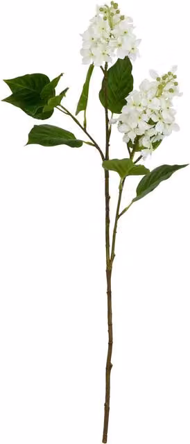 Hill Interiors Natural Garden Collection White Lilac Artificial Flower
