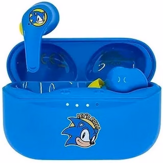 Sonic The Hedgehog Wireless Bluetooth Earpods with USB-C Charging Case - Blue