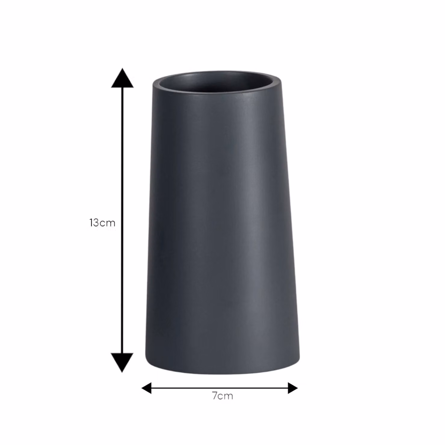 Showerdrape Alto Grey Resin Bathroom Tumbler – 2