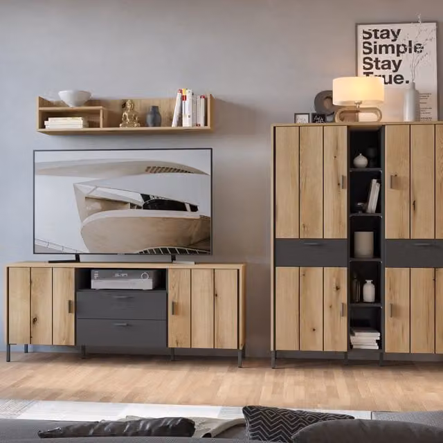 Furniture To Go Arundel Industrial TV Cabinet in Brown
