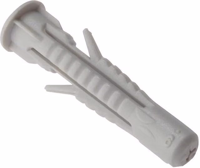 Forgefix Universal Nylon Expander Fixing Plugs, Grey, M8 x 51 mm, Pack of 25