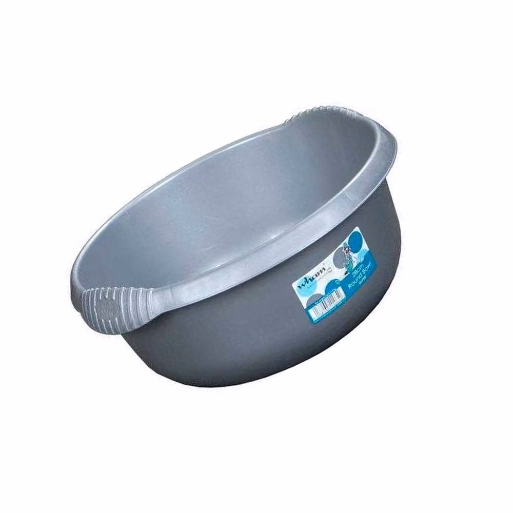 Casa Round Washing Up Bowl Silver 28cm – 2