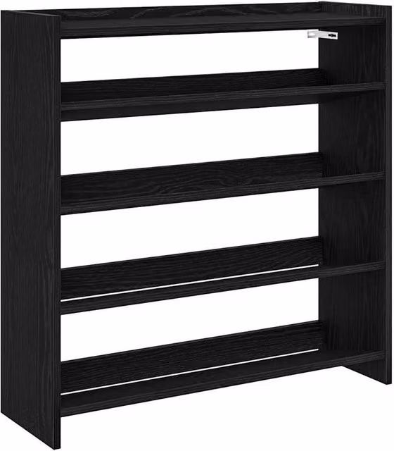 Berkfield Home Black Modern Freestanding Shoe Rack, W/D/H: 80 x 25 x 81 cm – 1