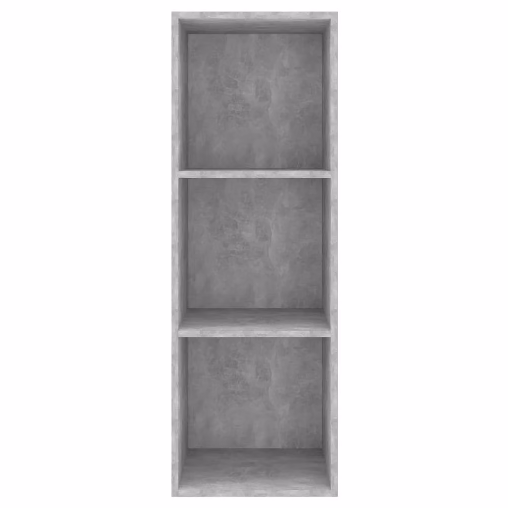 Berkfield Home Wall-mounted TV Cabinet in Concrete Grey, W/D/H: 37 x 37 x 107 cm – 2