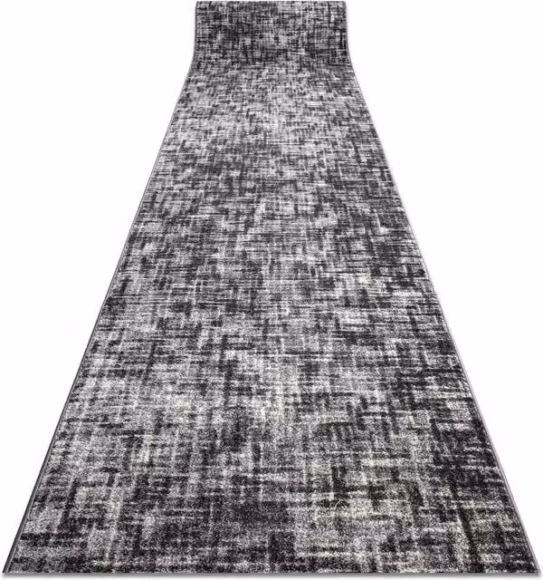 RugsX Silver Fasti Abstract Runner in Grey and Silver, W: 100 cm, L: 210 cm – 1