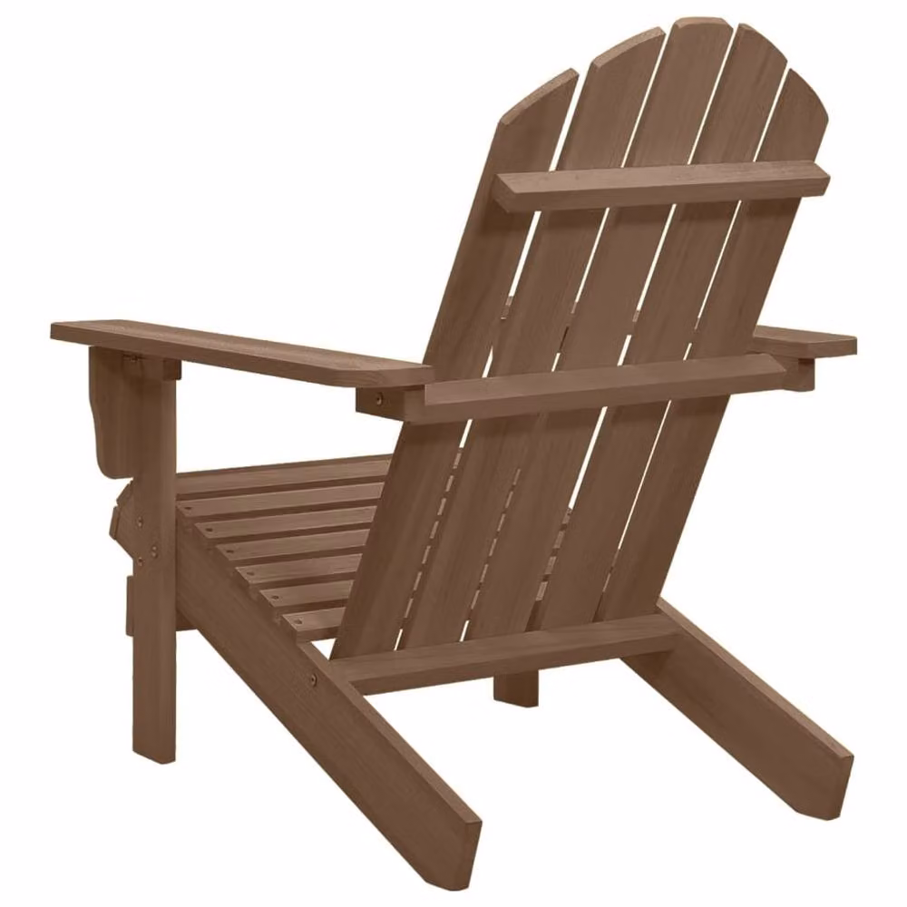 Berkfield Home Vintage Brown Wood Garden Chair – 3