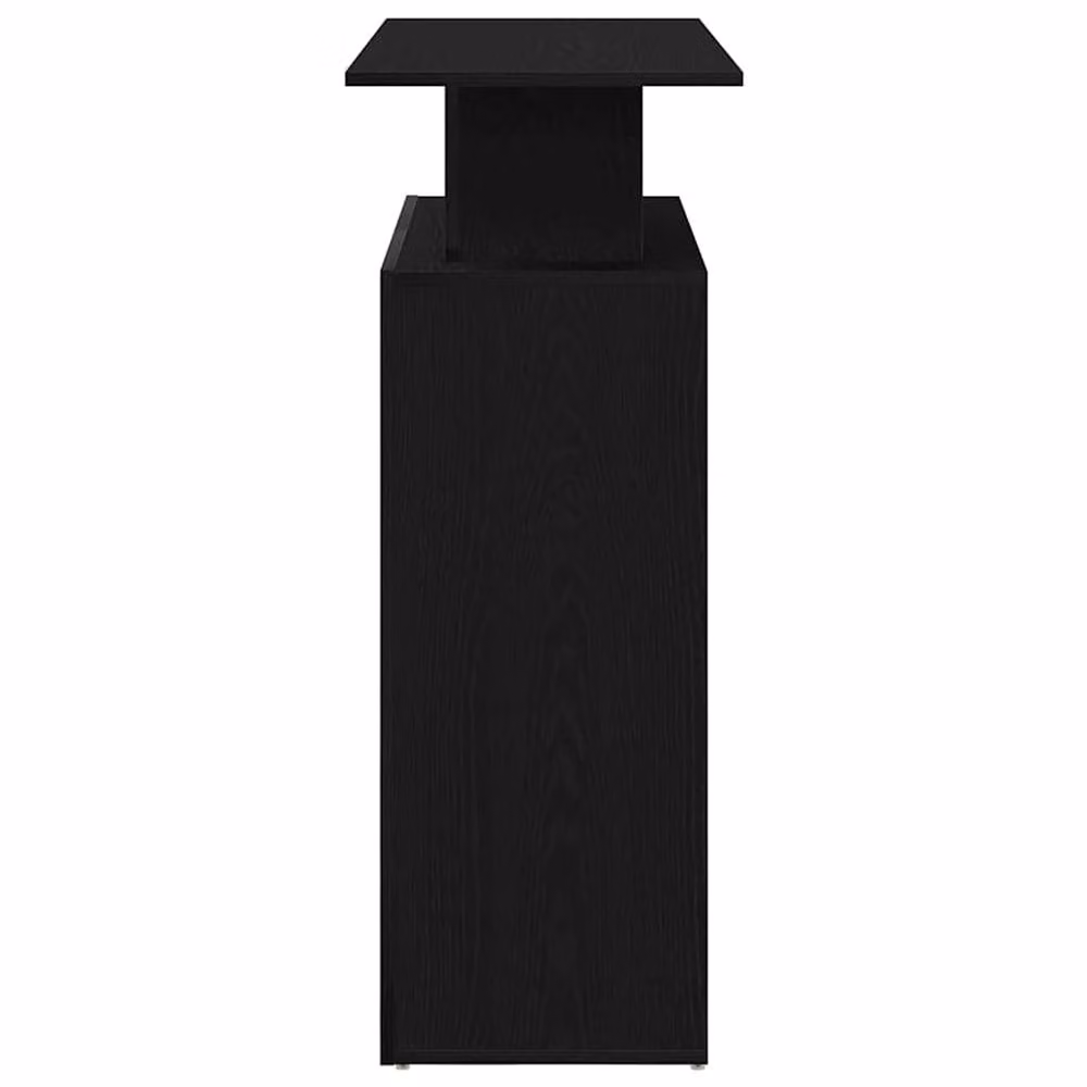 Berkfield Home Black Modern Reception Desk in Engineered Wood, W: 100 cm, D: 40 cm, H: 104 cm – 4