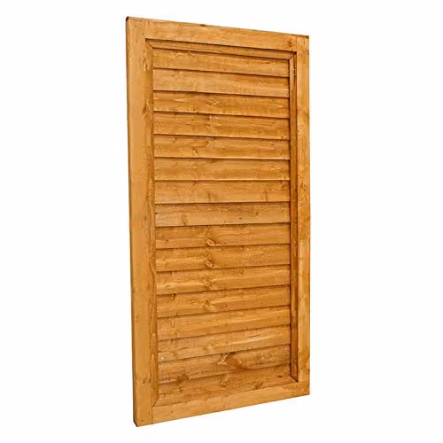 Forest Garden Brown Wood Lap Gate, Height: 183 cm – 2