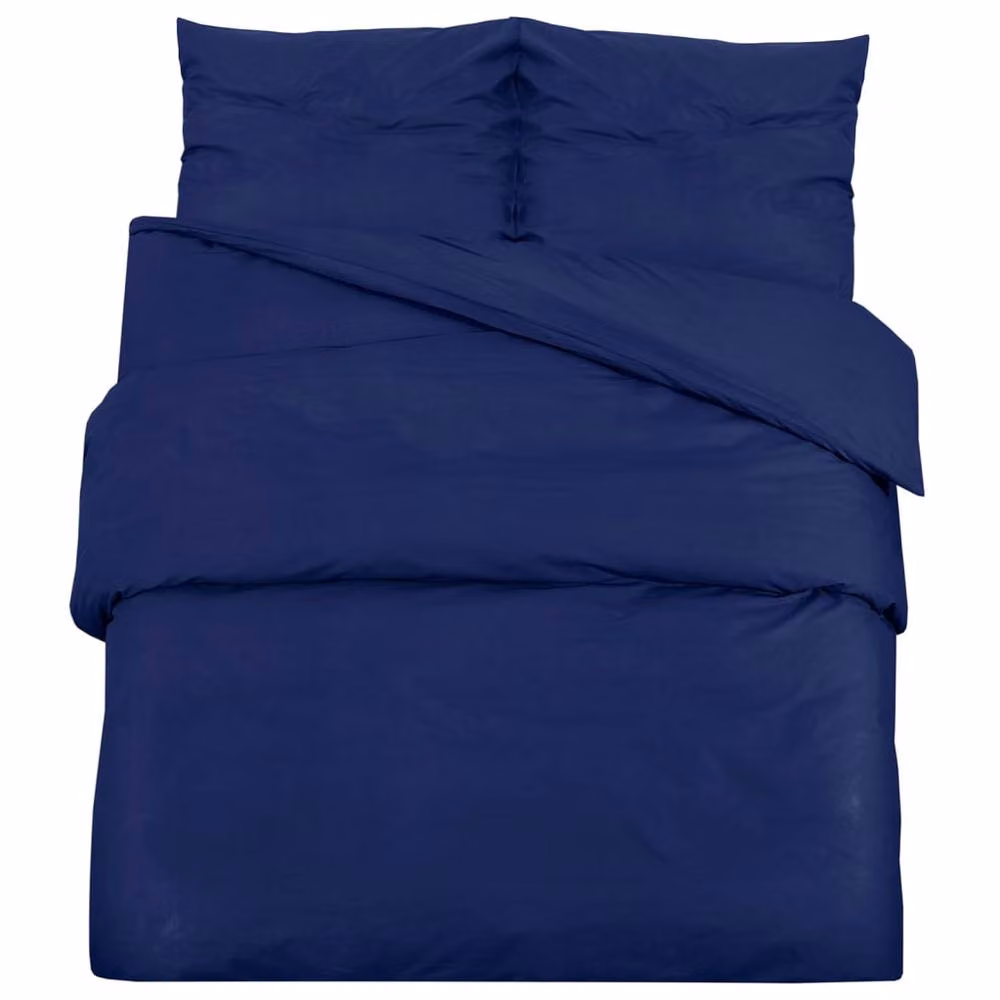 Berkfield Home Elegant Microfibre Duvet Cover Set, Navy Blue, 200 x 200 cm – 2