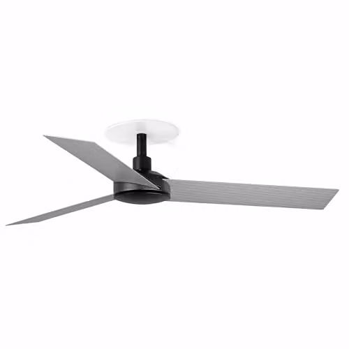Faro Barcelona Cruiser Recessed Ceiling Fan in Black and Aluminium