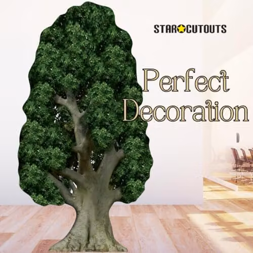 Star Cutouts SC275 Tree Cardboard Cutout, Green, Height: 179 cm – 2
