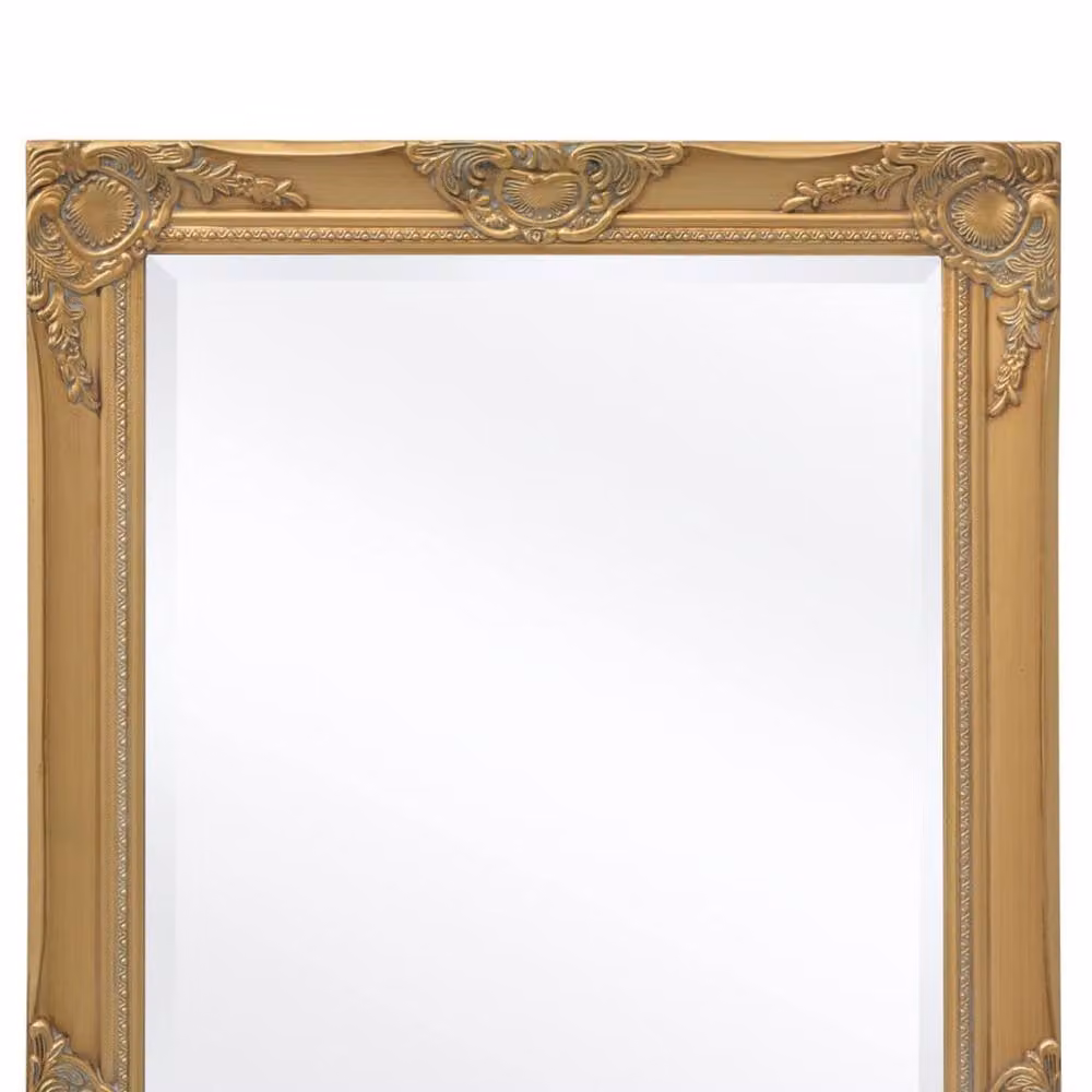 Berkfield Home Baroque Style Rectangular Wall Mirror in Gold, W: 100 cm, H: 50 cm – 5