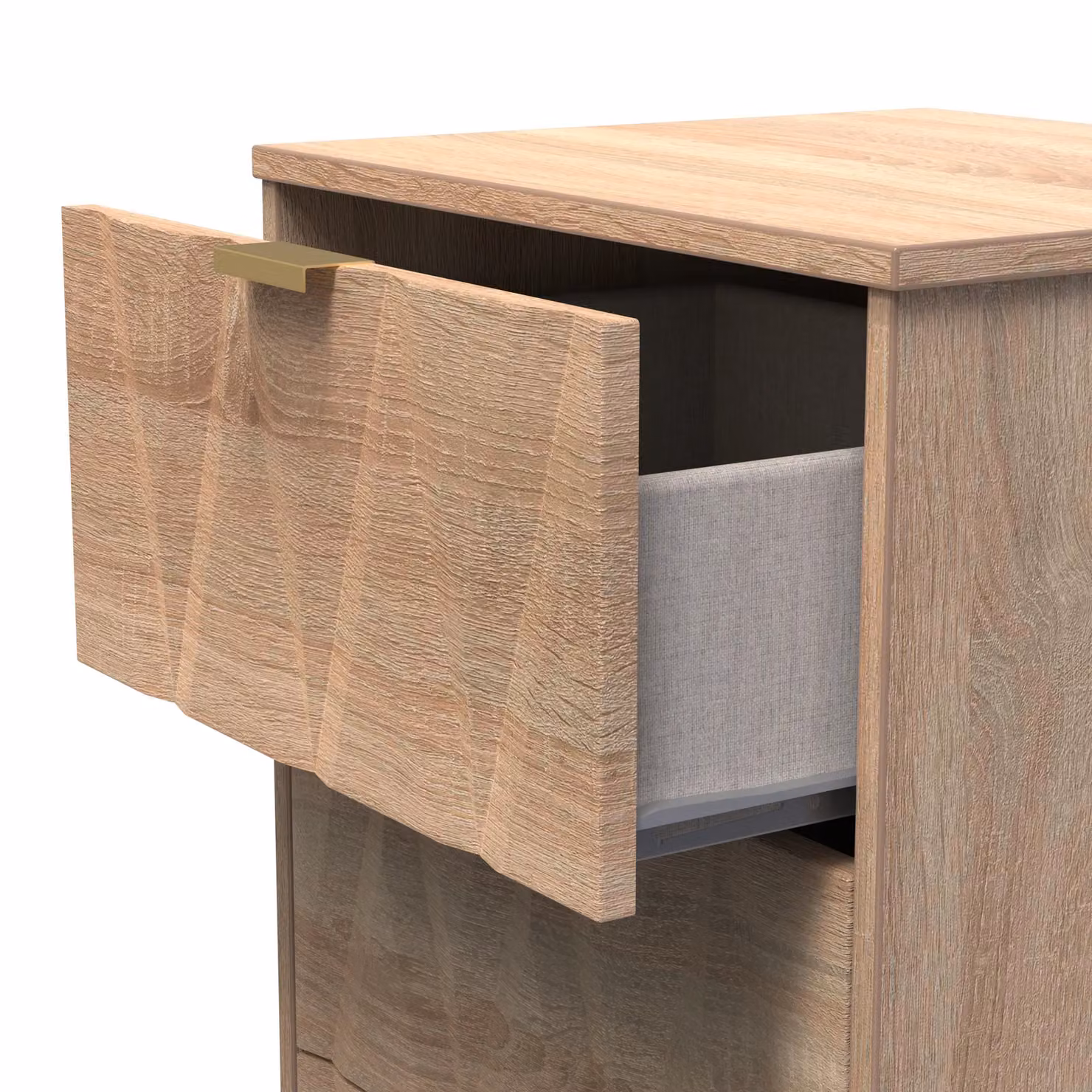 Ready Assembled 2 U Washington 3 Drawer Bedside Cabinet in Light Oak – 3