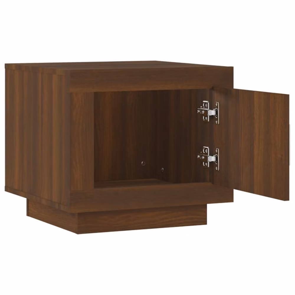 Berkfield Home Brown Oak Coffee Table, W/D/H: 51 x 50 x 45 cm – 3