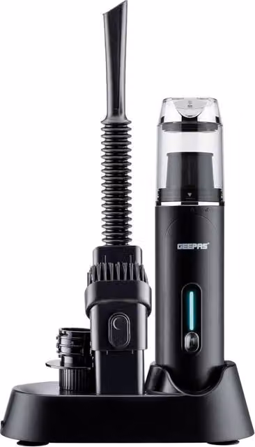 Geepas 4-in-1 Cordless Handheld Vacuum with Blower, Inflator and Deflator, 30 Minute Runtime, Black