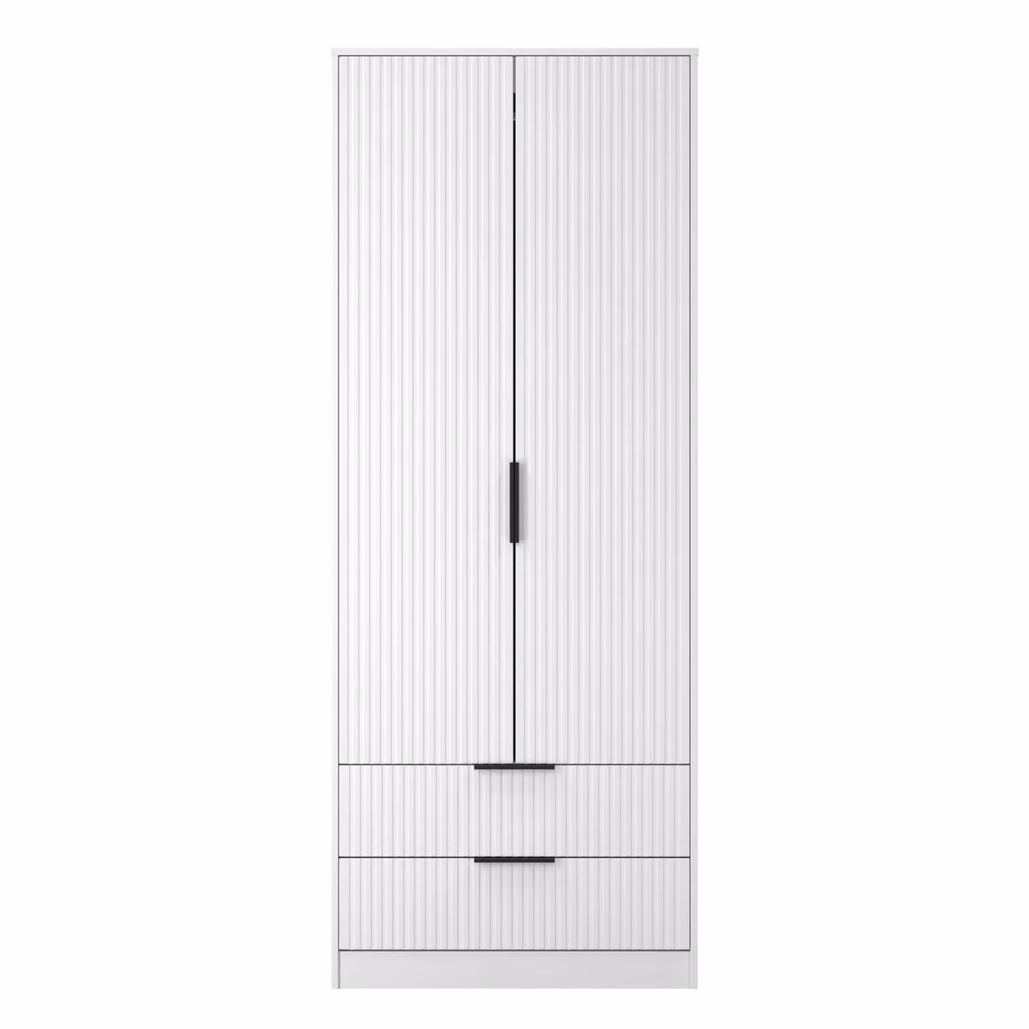 Ready Assembled 2 U Menai 2 Door 2 Drawer Wardrobe in White – 2