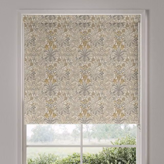 William Morris Woodland Weeds Made To Measure Blackout Roller Blind, Floral Pattern, Beige and Multicolour
