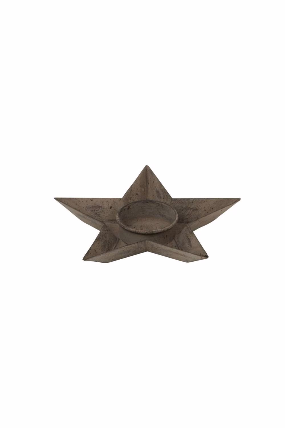 KDMD Rustic Metal Star Tealight Holder in Brown – 2