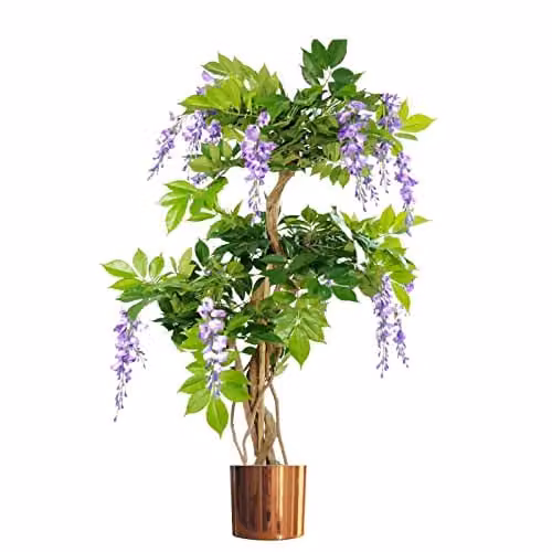 Leaf Design UK Wisteria Copper Purple Artificial Tree – 1