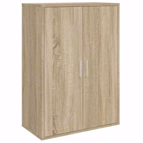 vidaXL Modern Sideboard in Sonoma Oak, Brown Engineered Wood, W/D/H: 60 x 31 x 84 cm – 1
