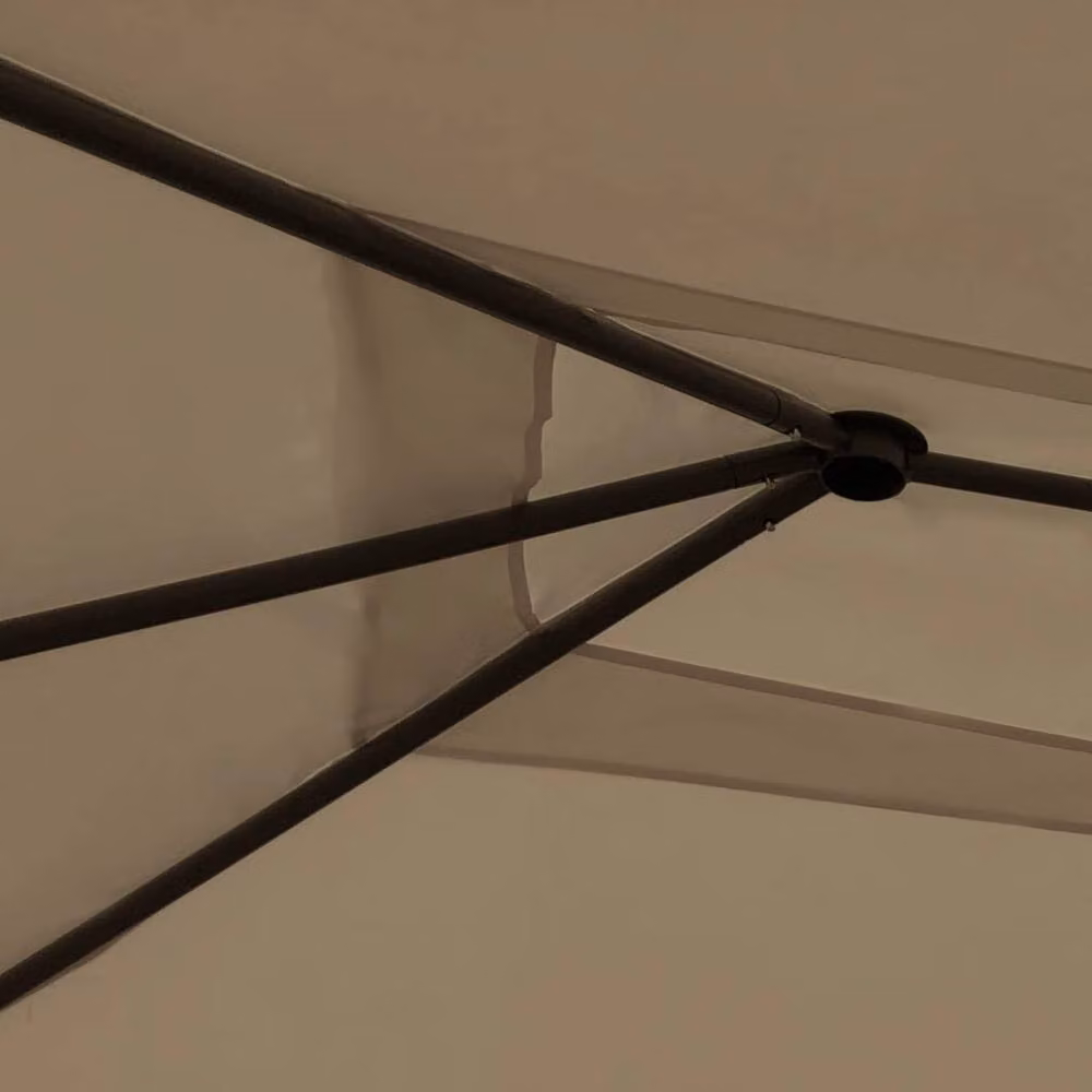 Berkfield Home Gazebo in Beige, W: 300 cm, D: 300 cm, H: 260 cm – 2