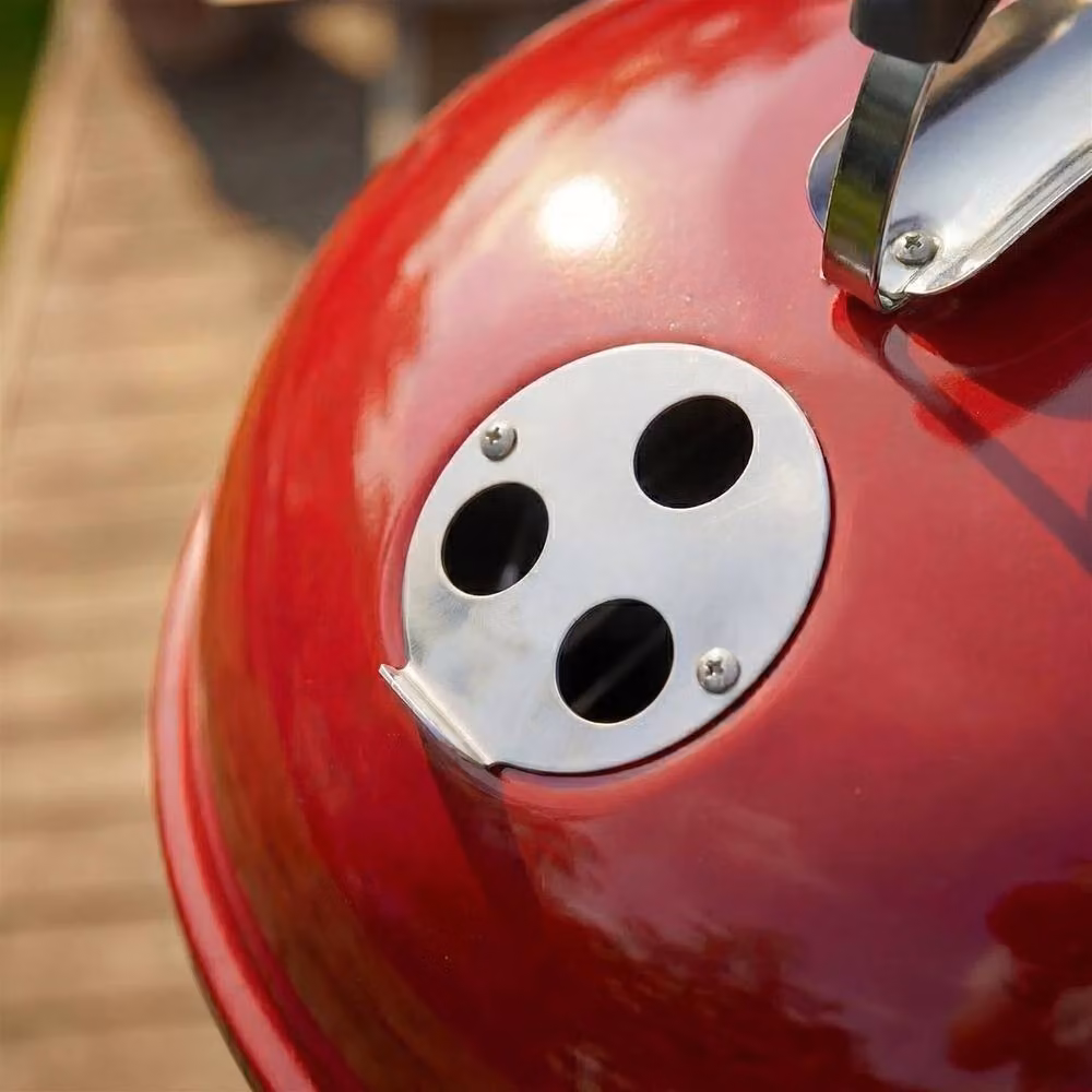 SPETLEK Portable Round Charcoal Kettle BBQ in Red and Black – 3