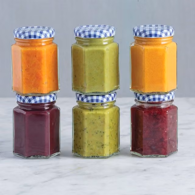 Kilner Transparent Glass Hexagonal Twist Top Jar, 110ml