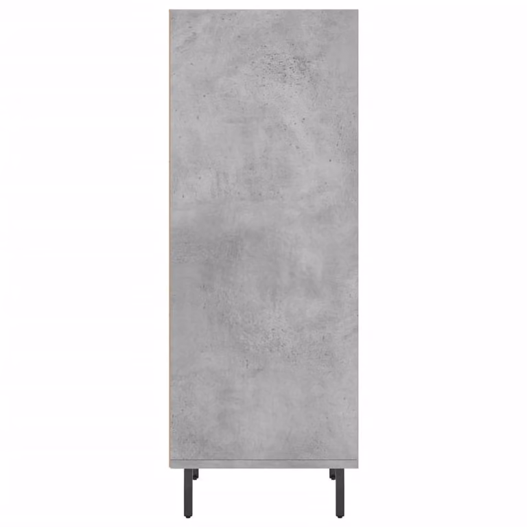 Berkfield Home Sideboard in Concrete Grey, W/D/H: 34.5 x 32.5 x 90 cm