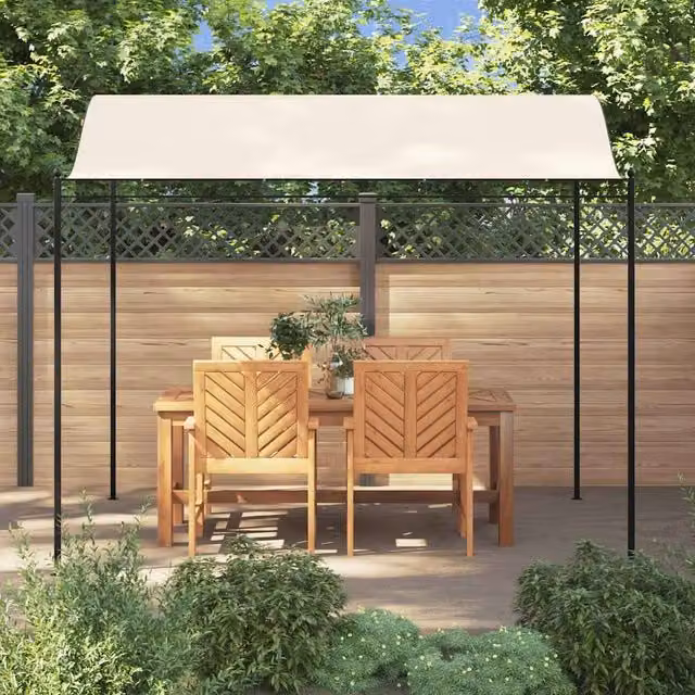 Berkfield Home Gazebo in White and Beige